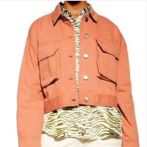 NWOT TOPSHOP avril shirt jacket sz 4/6